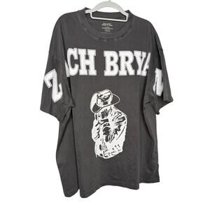 Zach Bryan Burn Burn Burn tour big spell out grey graphic t-shirt